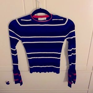 Zara striped stretch top